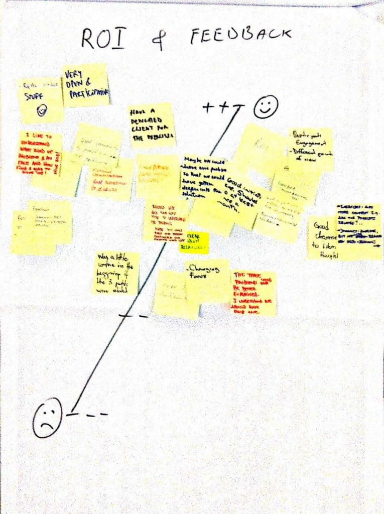 Facilitation activity: feedback and ROI