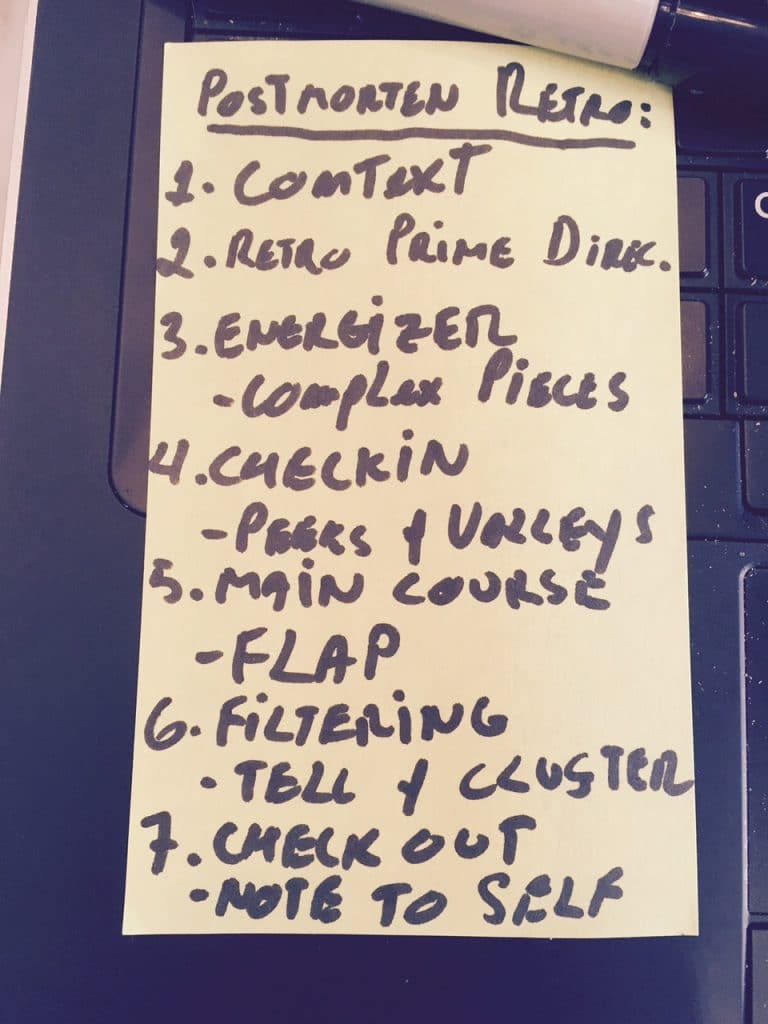 Postmortem retrospective agenda