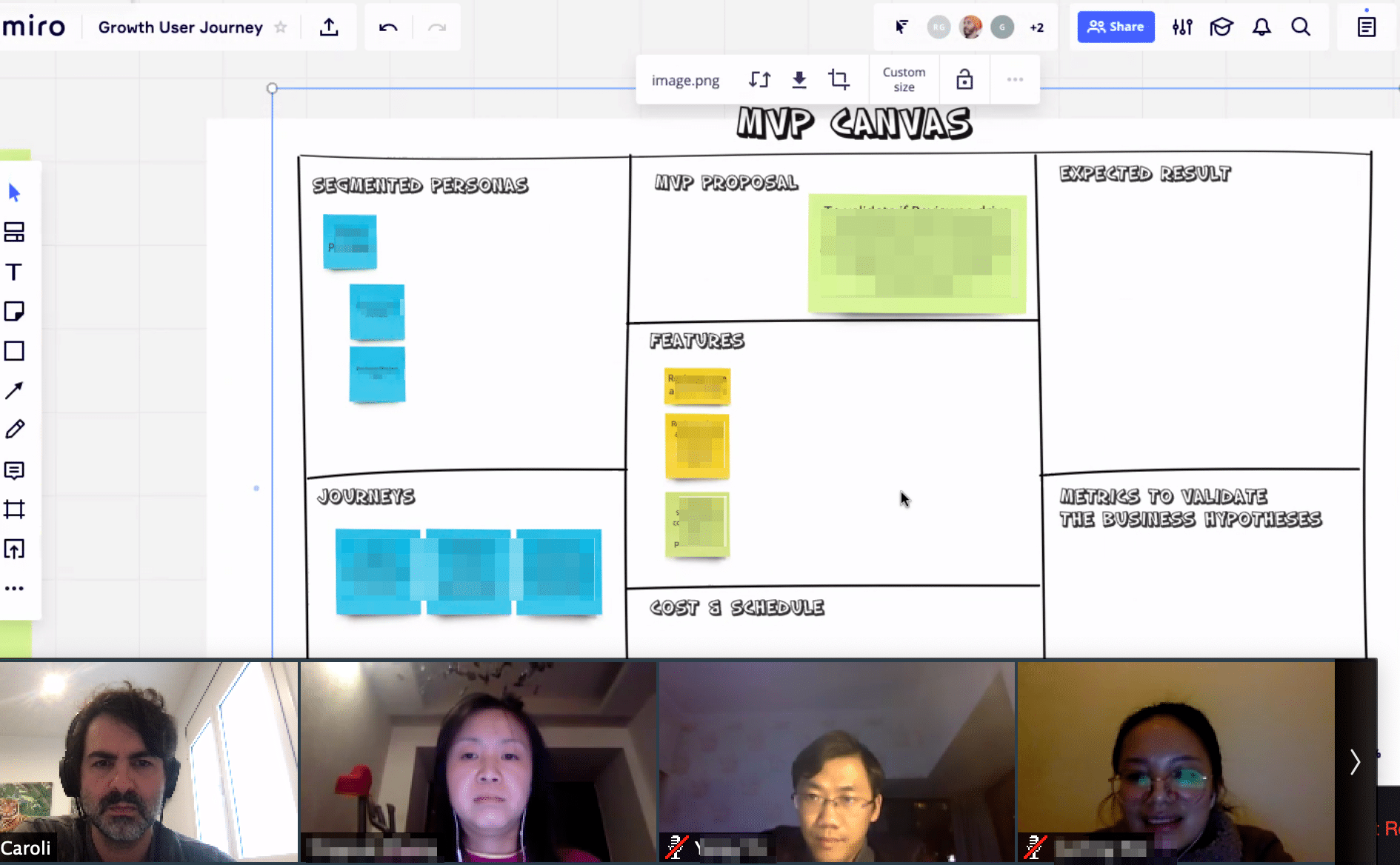 Which tools did I use on the remote Lean Inception?