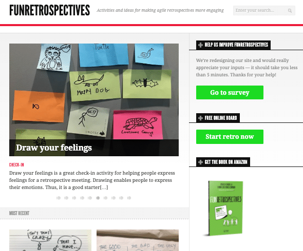 FunRetrospectives.com redesign