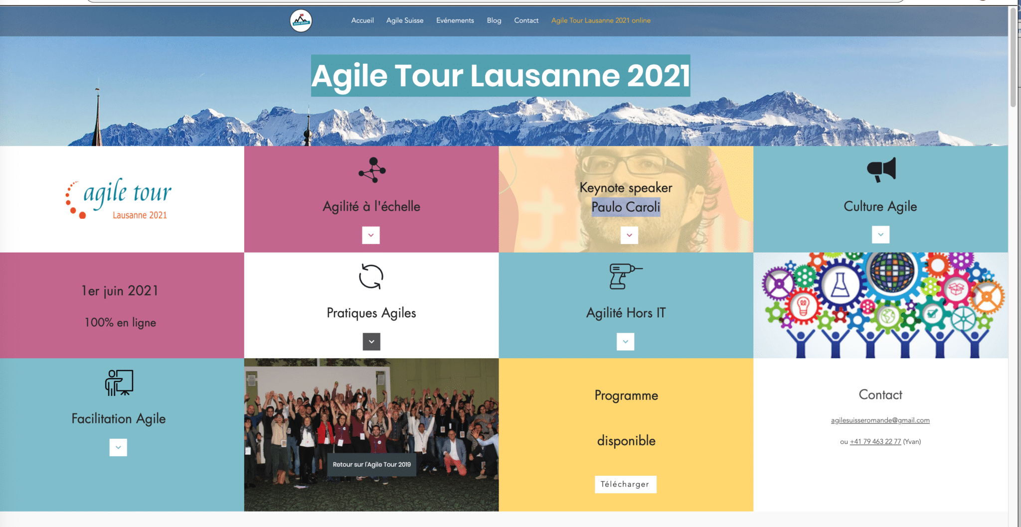Keynote at Agile Tour Lausanne 2021