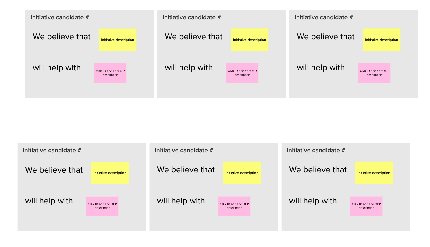 Explore options – workshop activity