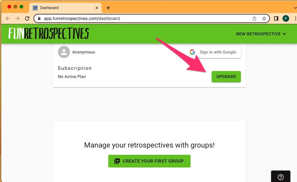 New FunRetro privacy features: private groups & board deletion